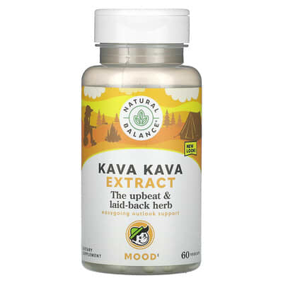Natural Balance, экстракт Kava Kava, 60 вегетарианских капсул (234 mg на капсулу)