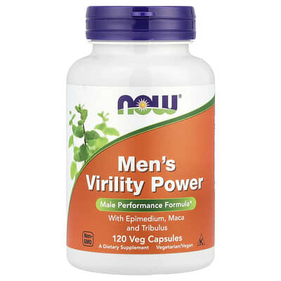 Мужской комплекс NOW Foods Men's Virility Power, 120 Veg Capsules