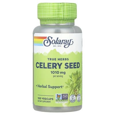 True Herbs, Семена сельдерея, 100 вегетарианских капсул (505 mg на капсулу)
