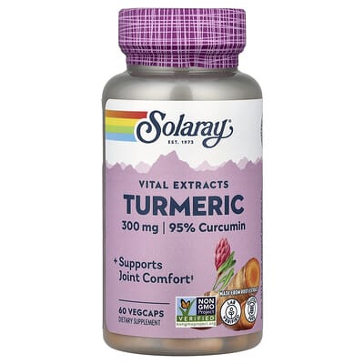 Solaray Vital Extracts куркума, 300 mg, 60 капсул