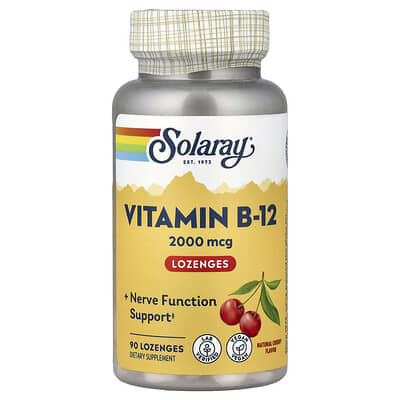 Vitamin B-12, Natural Cherry, 2,000 mcg, 90 Lozenges