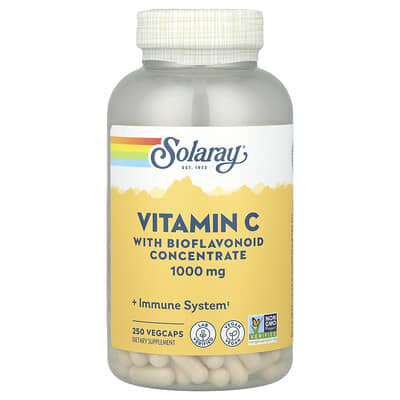 Vitamin C with Bioflavonoid Concentrate, 1,000 mg, 250 VegCaps