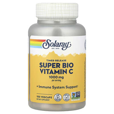 Timed Release Super Bio Vitamin C, 100 VegCaps