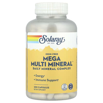 Mega Multi Mineral™, без железа, 200 капсул