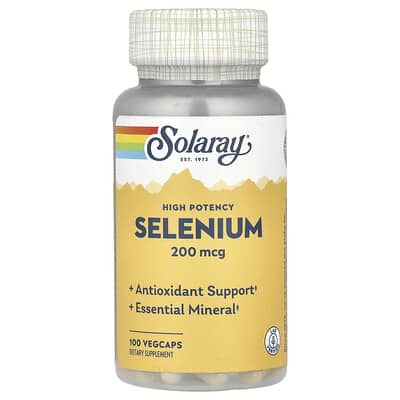 High Potency Selenium, 200 mcg, 100 веганских капсул