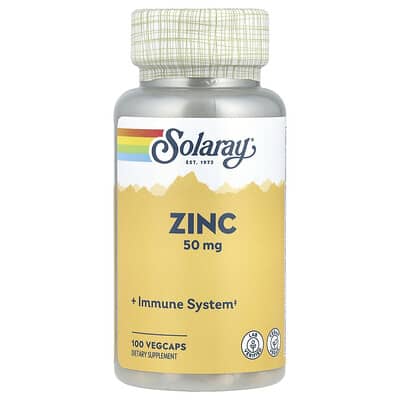 Zinc, 50 mg, 100 VegCaps