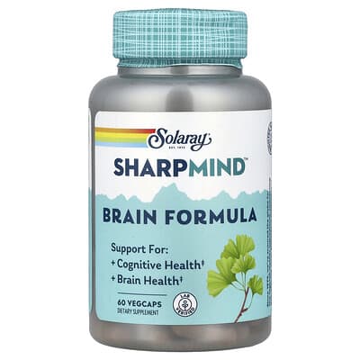 SharpMind™, формула для мозга, 60 вегетарианских капсул