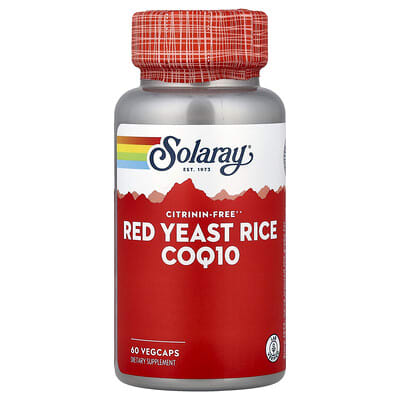 Red Yeast Rice CoQ-10, 60 вегетарианских капсул