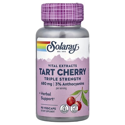 Vital Extracts, Tart Cherry, 90 вегетарианских капсул (340 mg на капсулу)