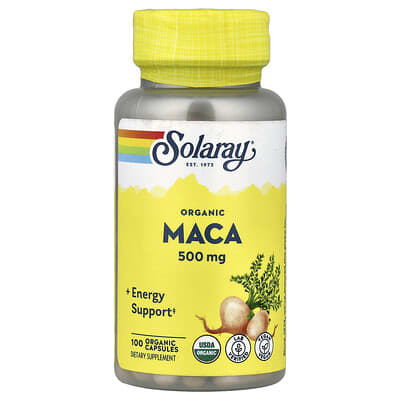 Органическая мака, 500 mg, 100 органических капсул
