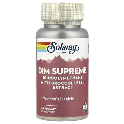 Solaray DIM Supreme™, 60 вегетарианских капсул