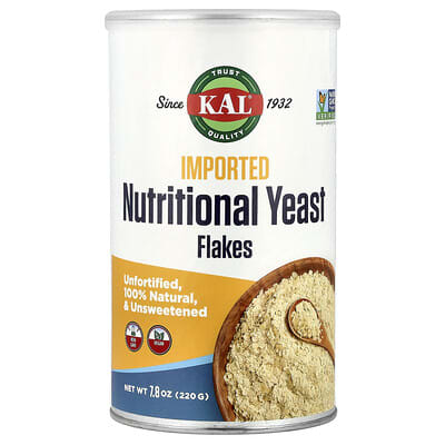 Imported Nutritional Yeast Flakes, Unsweetened, 7.8 oz (220 g)