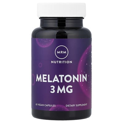 Мелатонин MRM Nutrition, 3 mg, 60 веганских капсул