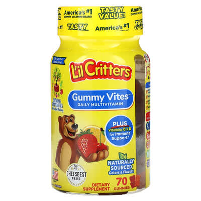 Мультивитамины Gummy Vites, 70 мармеладок