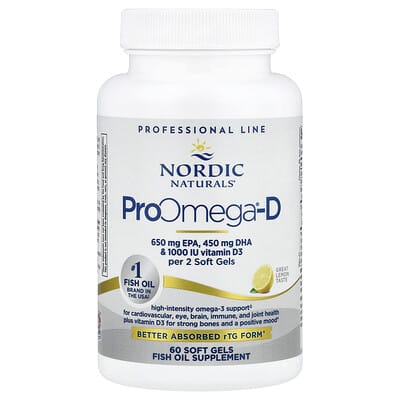 ProOmega®-D, Lemon, 60 мягких капсул