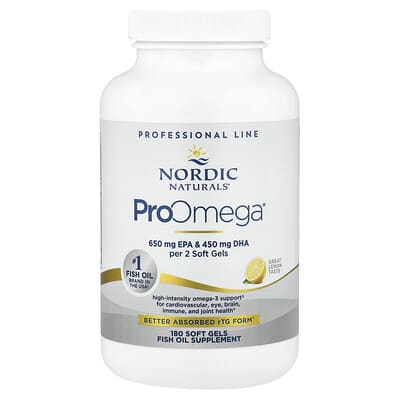 ProOmega Lemon, 180 мягких капсул (640 mg на капсулу)