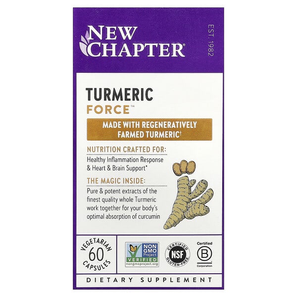 Turmeric Force™, 60 вегетарианских капсул
