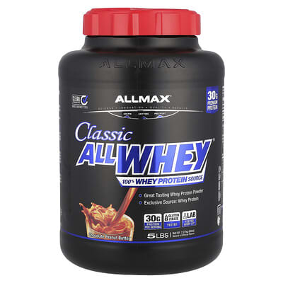CLASSIC ALLWHEY®, 100% протеин сывороточный, шоколад-арахисовое масло, 5 lbs (2.27 kg)