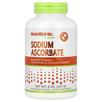 Immunity, натрия аскорбат, кристаллический порошок, 8 oz (227 g)