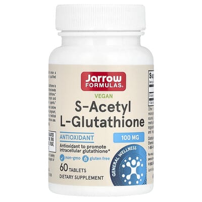 Vegan S-Acetyl L-Glutathione, 100 mg, 60 таблеток