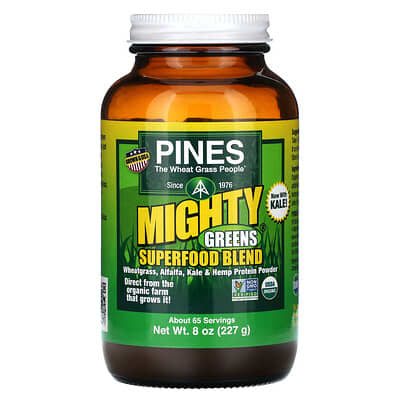 Pines International смесь суперфудов Mighty Greens, 8 oz (227 g)