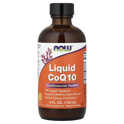 NOW Foods Жидкий CoQ10, Orange, 118 ml