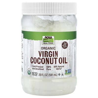 Real Food, Organic Virgin Coconut Oil, 20 fl oz (591 ml)