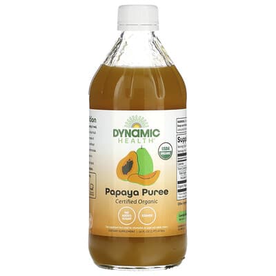 Dynamic Health пюре из папайи, 16 fl oz (473 ml)