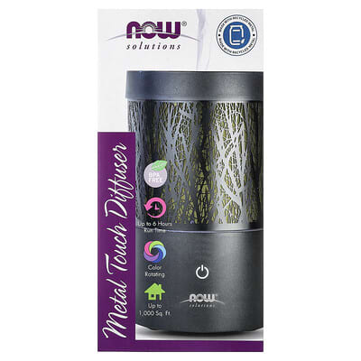 NOW Foods Металлический диффузор Solutions, Black, 1 шт.