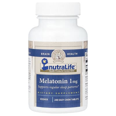 Melatonin, 1 mg, 240 Easy Chew Tablets