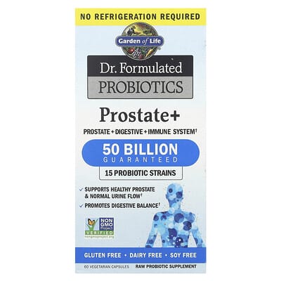 Dr. Formulated Probiotics, Prostate+, 60 вегетарианских капсул