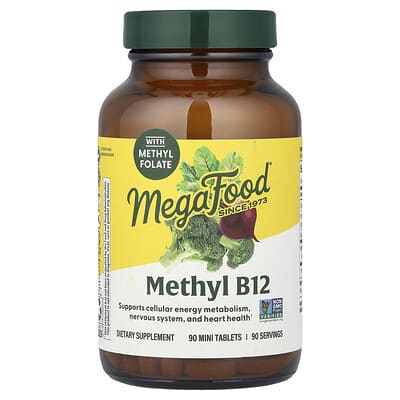 MegaFood Метилкобаламин B12, 90 мини-таблеток