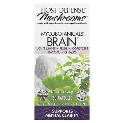 Mushrooms™, MycoBotanicals®, Brain, 60 Capsules