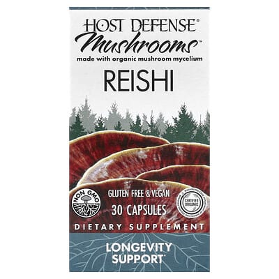Mushrooms™, Reishi, 30 Capsules (0.5 g per Capsule)