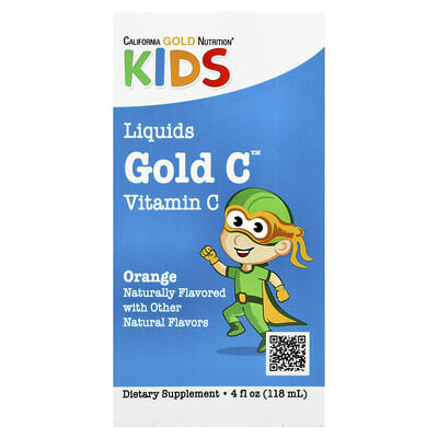 Kids Gold C™ жидкий витамин C, апельсин, 4 fl oz (118 ml)