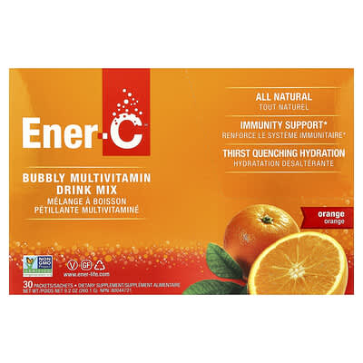 Vitamin C, Multivitamin Drink Mix, Orange, 30 Packets, 0.3 oz (8.67 g) Each