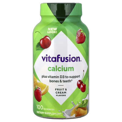 Желейные витамины VitaFusion Calcium, Fruit & Cream, 100 шт