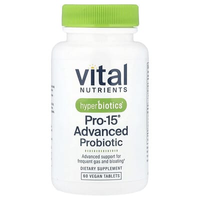 Пробиотик Hyperbiotics® Pro-15® Advanced, 60 веганских таблеток