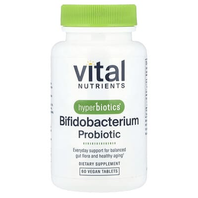 Vital Nutrients Hyperbiotics®, пробиотик Bifidobacterium, 60 веганских таблеток
