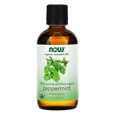 Органические эфирные масла, Peppermint, 4 fl oz (118 ml)