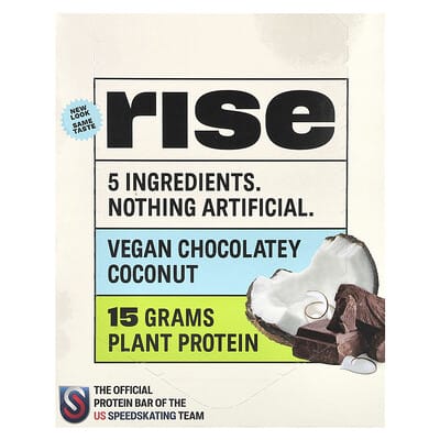 Protein Bar, Vegan Chocolatey Coconut, 12 Bars, 2.1 oz (60 g) Each