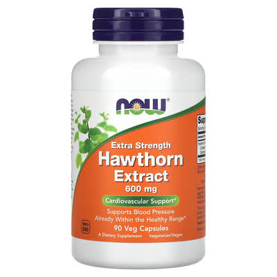 Hawthorn Extract, 600 mg, 90 Veg Capsules