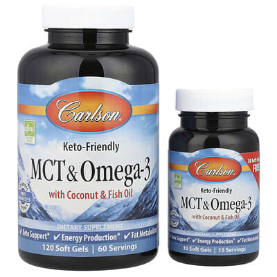 MCT & Omega-3, 150 мягких капсул