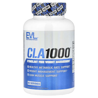 CLA1000®, средство для контроля веса без стимуляторов, 90 мягких капсул (1,000 mg на капсулу)