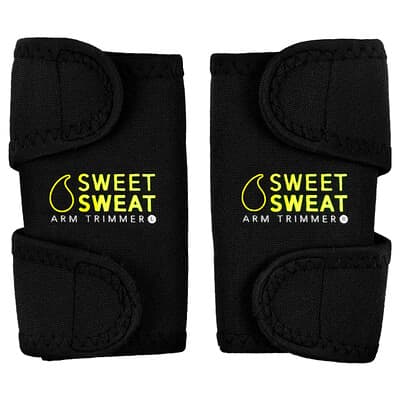 Sports Research Sweet Sweat®, Arm Trimmers, Medium, Black & Yellow, 1 пара