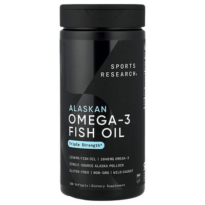 Alaskan Omega-3 Fish Oil, Triple Strength, 180 Softgels