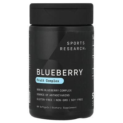 Комплекс из черники Sports Research, 60 мягких капсул