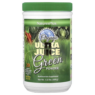Organic Ultra Juice Green порошок, 1.32 lbs (600 g)