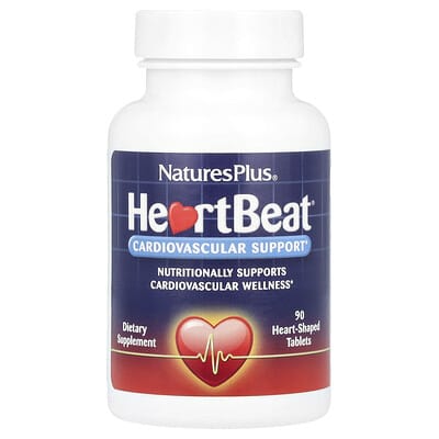 HeartBeat®, Cardiovascular Support, 90 Heart-Shaped Tablets