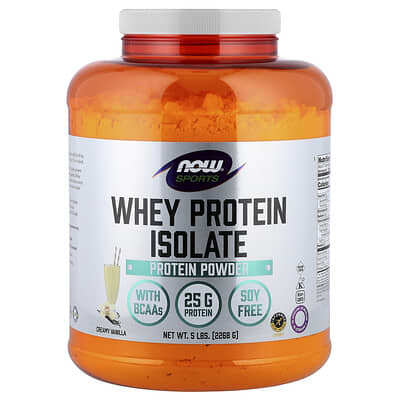 Sports, Whey Protein Isolate, Creamy Vanilla, 5 lbs. (2,268 g)